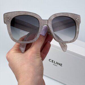 Celine Women BRAND NEW Sunglasses Grey Silver Smoke Gradient Geometric CL4002UN